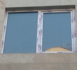 درب وپنجره دوجداره upvc وتوری پلیسه